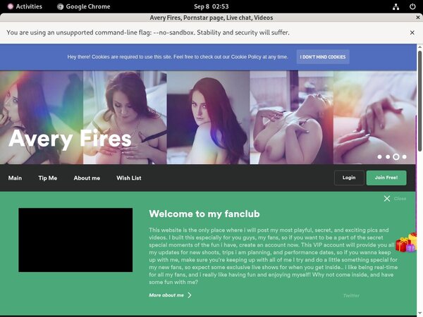 Avery Fires New Account