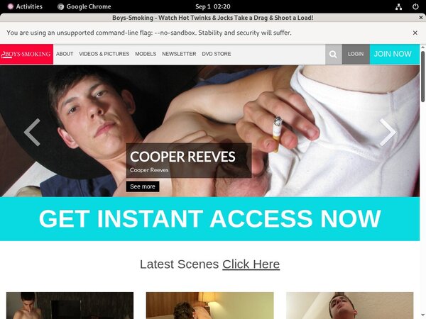 Boys-smoking.com Trial Membership $1