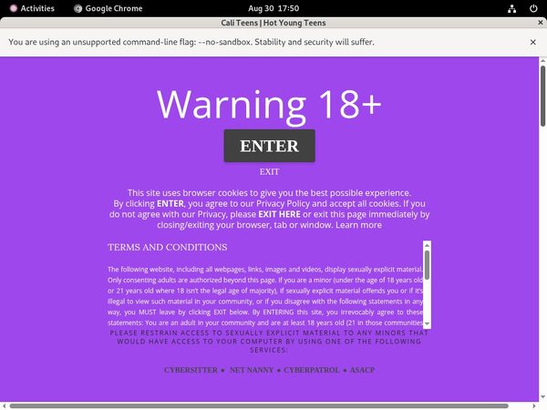 Cali Teens Trial Coupon