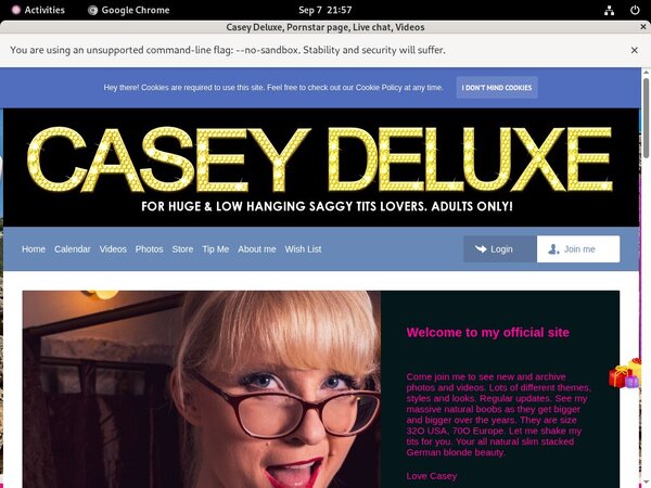 CaseyDeluxe Create Account