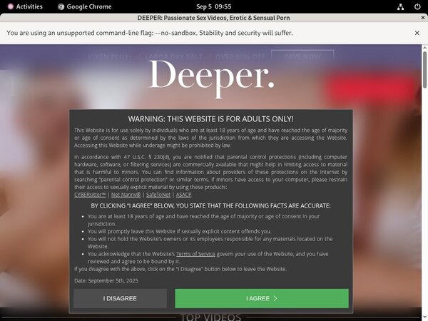 Deeper.com Exit Discount