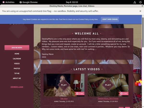 Destiny Marie Account 2014 Destiny Marie Account 2014