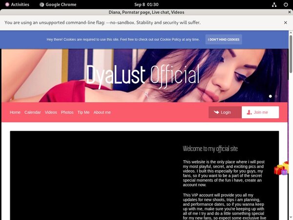 Diana Website Password