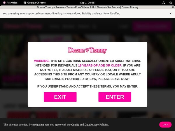 Dreamtranny.com Renew Membership