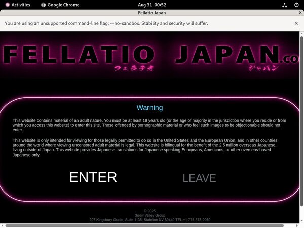 Fellatiojapan.com With Maestro Card