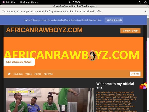 Free Africanrawboyz.com Membership Account
