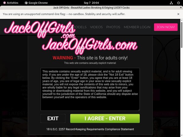 Free Jack Off Girls Logins 2018