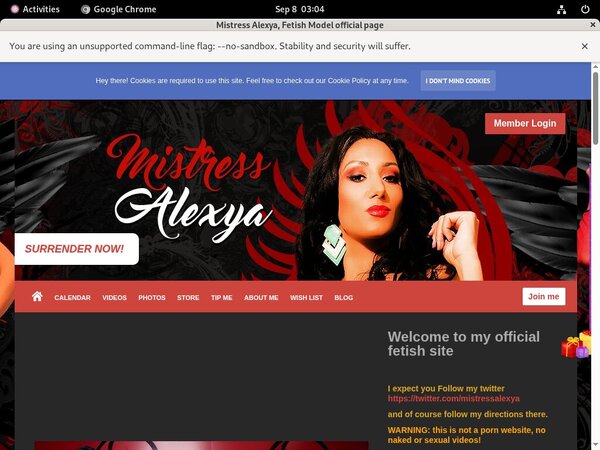 Get MistressAlexya Promo Code