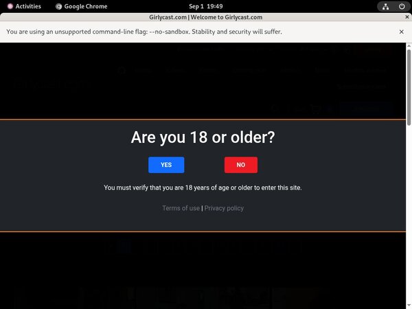 GirlyCast.com Paypal Access