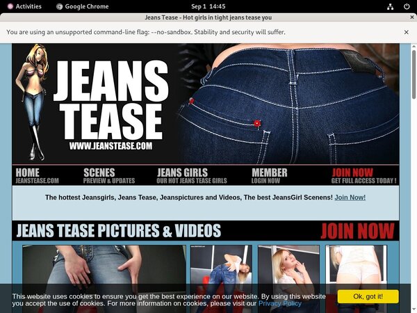 Jeans Tease Porn Pass