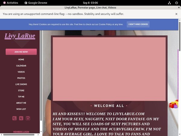 LivyLaRue Signup Page LivyLaRue Signup Page