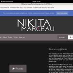 Nikitamarceau.modelcentro.com Trial Membership
