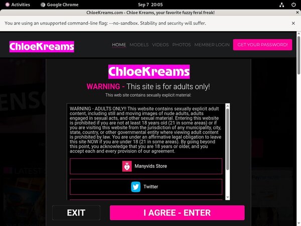 Passwords Chloe Kreams Free