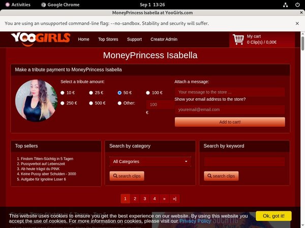 Porn MoneyprincessIsabell Free