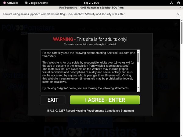 Povpornstars.com With Amex