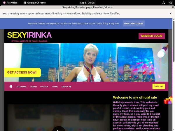 Sexyirinka.modelcentro.com Free Login And Password