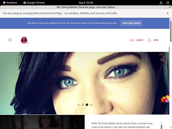 Sign Up Ms. Cherry Bardot Sign Up Ms. Cherry Bardot