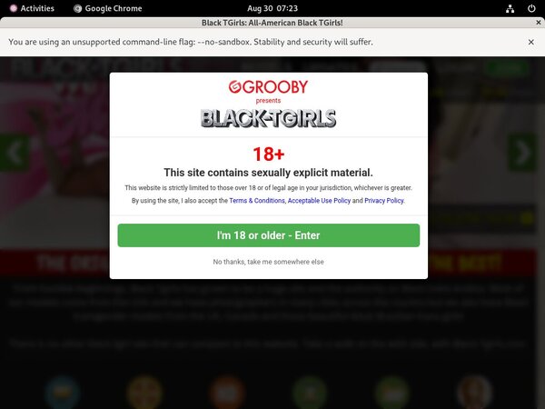 TGirls Black Login Account