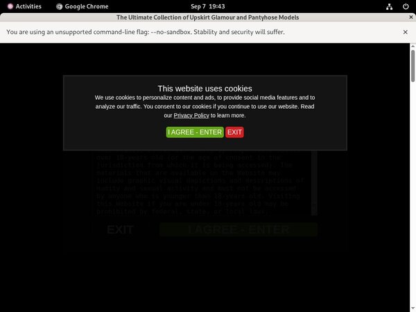 Upskirt Glamour Payment Page