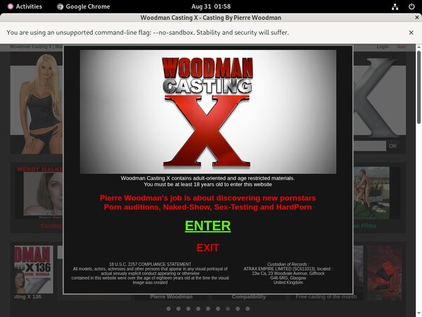 Woodmancastingx.com With Visa