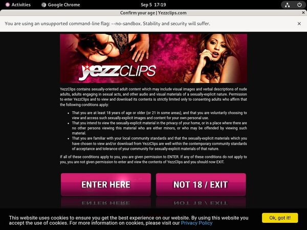 Yezzclips.com For Tablet