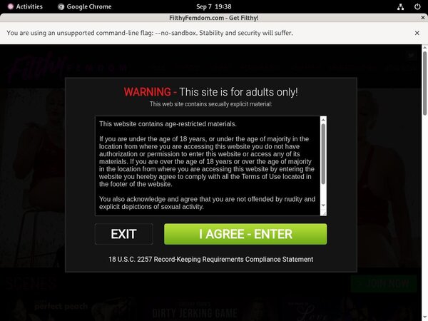 Filthyfemdom.com Registration Form Filthyfemdom.com Registration Form