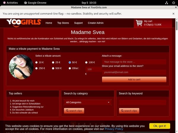 MadameSvea Account Password
