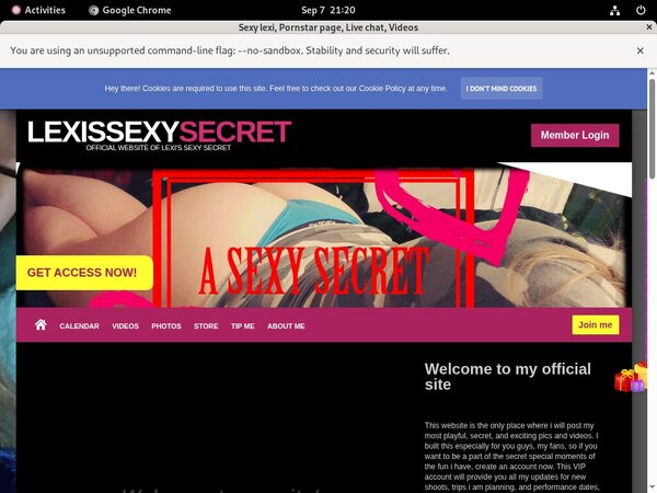 Lexissexysecret.modelcentro.com Save 50% On 30Day Pass